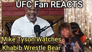 UFC Fan REACTS Mike Tyson Watches Khabib Wrestle Bear