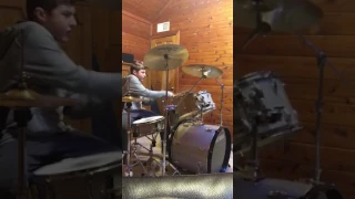 "Shoot to thrill" - ac/dc- drum cover (12 year old) Justin Sewers