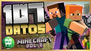 ¿ABEJAS en Minecraft? ¿El Rubius VIO NUESTRO PRIMER 107 DE MINECRAFT? | 107 DATOS VOL. 2 | AtomiK.O.