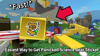 Easiest Way to a Get Panicked Science Bear Sticker *Fast!* | Bee Swarm Simulator (Sticker Update)