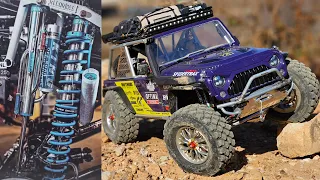 1/8 Scale Capo JK Max Jeep Rock Crawling - scale king shock
