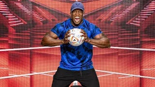 Behind the scenes of WWE Superstars’ World Cup photo shoot