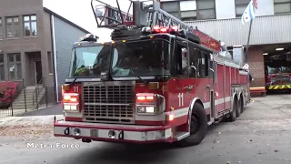 *PA USAGE* Chicago Fire Dept Truck 11 Responding