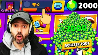 A CAUSE DE VOUS j'ai ACHETÉ TOUT LE BRAWL PASS sur un COMPTE 0 TR ! (brawl stars pack opening)