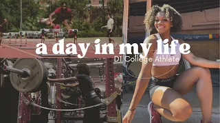 A Day in The Life D1 Athlete || Testing Week, weightlifting, track workouts