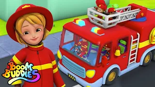 Roues sur le camion de pompiers | Dessins animés | Kids Tv Française | Poèmes pour enfants