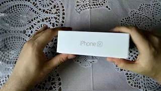 Iphone SE Gold Распаковка 2017