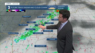 More scattered storms Wednesday