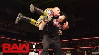 Brock Lesnar begrüßt Heath Slater in Suplex City: Raw, 15. August 2016