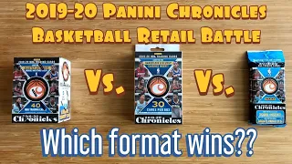 2019-20 Panini Chronicles Basketball PRODUCT BATTLE! Blaster v Hanger v Fat Pack! TONS OF JA MORANT!