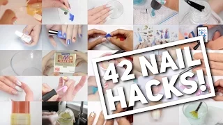 42 NAIL HACKS! | Nail Art Hack Compilation