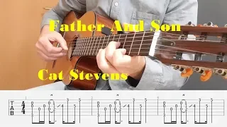 Father And Son - Cat Stevens - Fingerstyle guitar with tabs