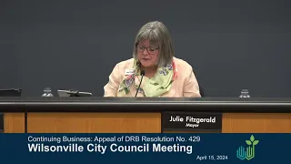 City Council Work Session and Regular Meeting, April 15, 2024