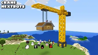 SURVIVAL CRANE HOUSE WITH 100 NEXTBOTS in Minecraft - Gameplay - Coffin Meme