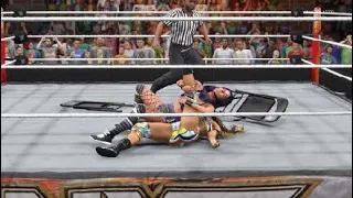 CORA JADE HIT A FINISHER TO ELEKTRA LOPEZ ON CHAIRS - WWE 2K22