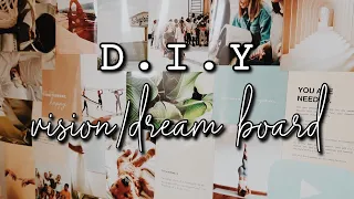 HOW TO MAKE A VISION BOARD 2021 | My goals. Quick, cheap & easy diy dream board