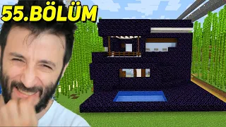 YUGO'nun EVİNİ OBSİDYENLE KAPLADIM 😅 MİNECRAFT (2023) 55.Bölüm