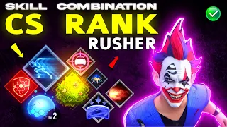 CS rusher Skill Combination 2024 - CS Rank Character Combination 2024 | Best Character Combination