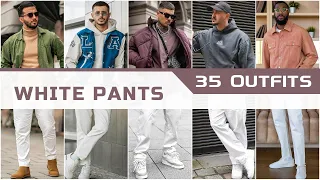 35 White Pants Outfit Ideas for Winter 2024 | Men's Fashion