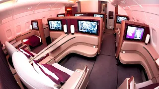 Qatar Airways A380 First Class Flight from Doha to Sydney (+ First Class Lounge)