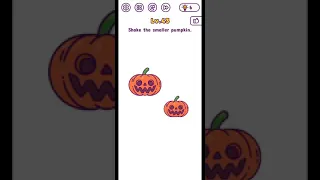 Tricky brains level 43 shake the smaller pumpkin walkthrough solution