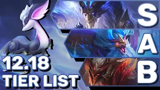 My Strategy & Tierlist For Climbing Patch 12.18 | TFT Guide Teamfight Tactics
