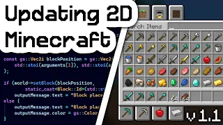 Updating 2D Minecraft