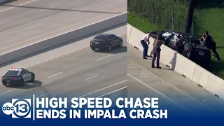 Woman in Chevy Impala vs Police: High Speed Chase Ends in Crash