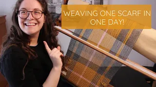 Weaving One Scarf in Only One Day on an Ashford Rigid Heddle Loom!