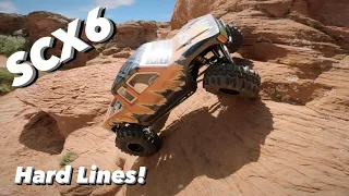 Axial SCX6 Trying Impossible Lines! RC Crawling