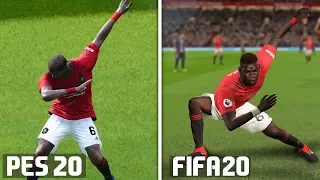 FIFA 20 vs PES 2020: Celebrations Comparison