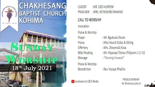 Sunday Worship Service, CBCK | 18th July, 2021 #Livestream