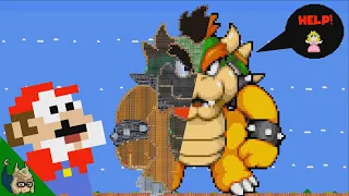 Mario vs the COLOSSAL Bowser MAZE (Mario Cartoon Animation)