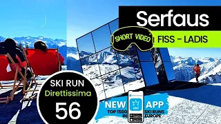 Serfaus Fiss Ladis Tirol / #7 of TOP 10 black ski runs in Austria - 56 Direttissima, short video