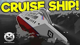 CRUISE SHIP FULL OF PEOPLE SINKS! - Stormworks: Build and Rescue Gameplay - Sinking Ship Survival