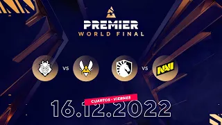 Cuartos: Liquid vs. NaVi & G2 vs. Vitality | BLAST Premier World Final 2022 | Día 3