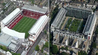 Demolished English Stadiums Then vs Now