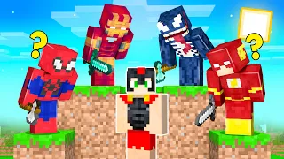 Me ESCONDO de TODOS los SUPERHEROES en MINECRAFT 😱 EL ESCONDITE (Iron Man, Spiderman...)