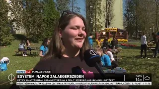 Egyetemi napok Zalaegerszegen - M1 Híradó 2022-04-12 11:00