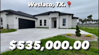 NEW CONSTRUCTION | 0.5 ACRES | $535,000.00 | WESLACO, TX | 5 BEDS | 4.5 BATHS | 3,055 SQ FT |