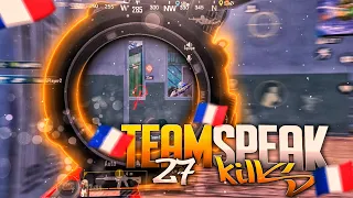 TEAMSPEAK 27 kills in a 🇫🇷 finals tournament | PUBG MOBILE