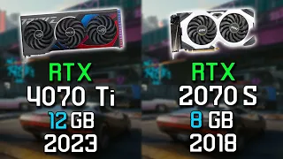 NVIDIA RTX 4070 Ti vs RTX 2070 Super | Test in 10 Games 4K Ultra