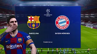 🔵🔴Barcelona vs FC Bayern München⚪ | UEFA Champions League Quarter-final | PES2020⚽⚽⚽