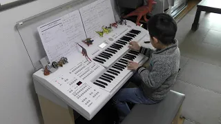 "Theme from Jurassic Park" Electone ~7years Old~