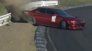 D1 CENTRAL DIVISIONAL MOBARA未公開映像　岡庭 弘佳選手（JZX90）クラッシュ