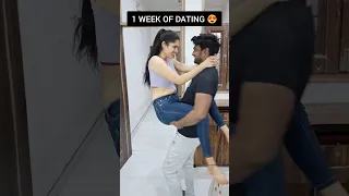 1 Week of dating 😍 Vs 1 Year of dating 😂 | Ablaksh Pandey | #shorts