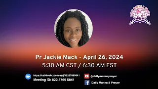 Daily Manna & Prayer April 26, 2024