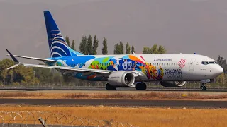 ✈️ Takeoff Boeing 737 MAX 9 Copa Airlines Customized Panama Live for More SCEL - SCL 2024 #aviation