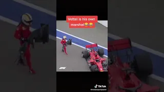 Vettel Is His Own Marshal 🤣🔥