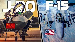 J-20 Mighty Dragon Vs F-15E Strike Eagle | Digital Combat Simulator | DCS |